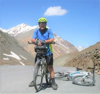 Bryan Pooley Cycling on the  tour with redspokes